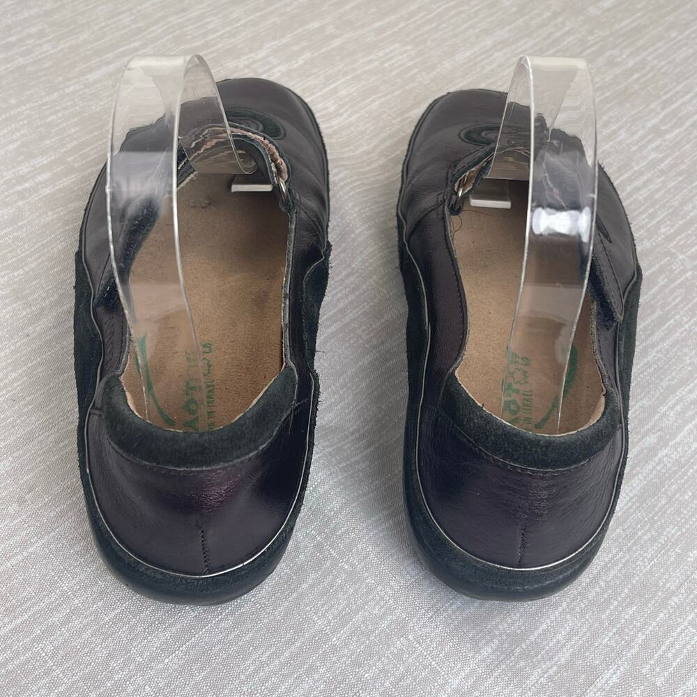 Naot Matai Mary Jane 37 EU Metallic Purple Leather Black Swirl Comfort Shoe US 6 - Picture 6 of 11